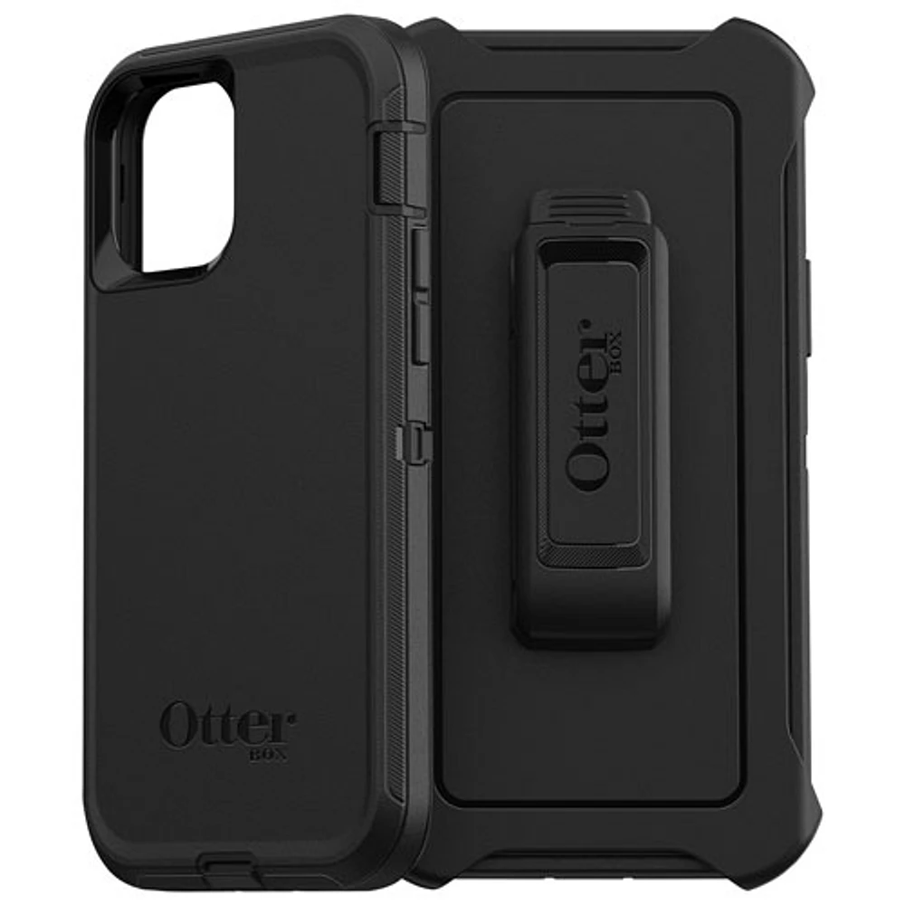 Étui rigide ajusté Defender d'OtterBox pour iPhone 12/12 Pro - Noir