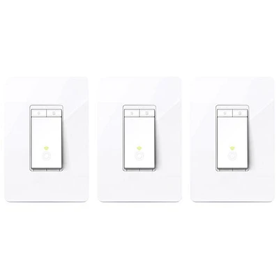TP-Link Kasa Smart Wi-Fi Dimmer Light Switch - 3-Pack