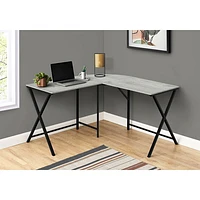 Monarch Corner Computer Desk - Grey/Black