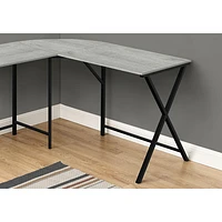 Monarch Corner Computer Desk - Grey/Black