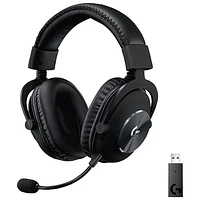 Casque de jeu sans fil avec microphone G Pro X LIGHTSPEED de Logitech - Noir