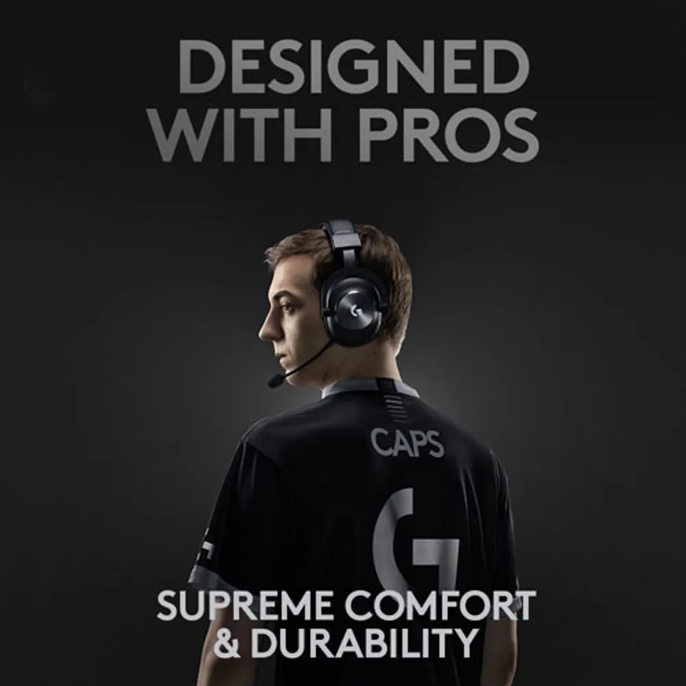 Casque de jeu sans fil avec microphone G Pro X LIGHTSPEED de Logitech - Noir
