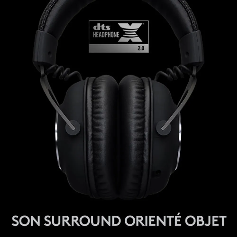 Casque de jeu sans fil avec microphone G Pro X LIGHTSPEED de Logitech - Noir