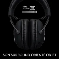 Casque de jeu sans fil avec microphone G Pro X LIGHTSPEED de Logitech - Noir