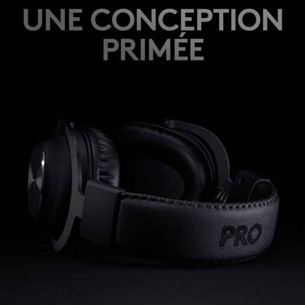 Casque de jeu sans fil avec microphone G Pro X LIGHTSPEED de Logitech - Noir