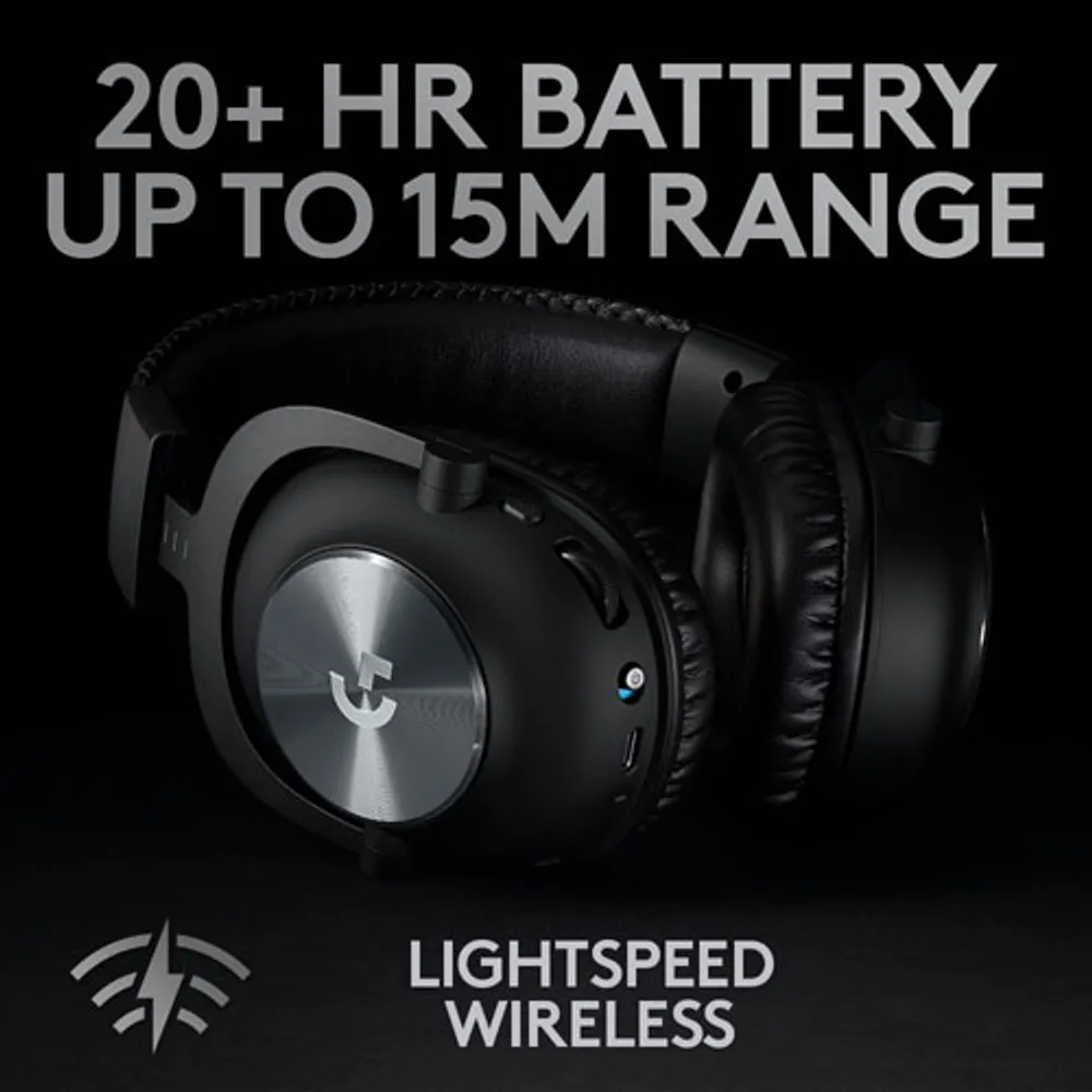 Casque de jeu sans fil avec microphone G Pro X LIGHTSPEED de Logitech - Noir