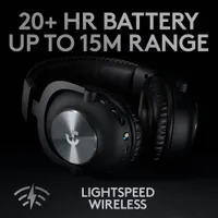 Casque de jeu sans fil avec microphone G Pro X LIGHTSPEED de Logitech - Noir