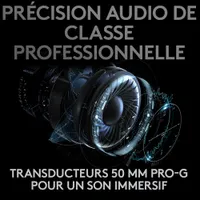 Casque de jeu sans fil avec microphone G Pro X LIGHTSPEED de Logitech - Noir
