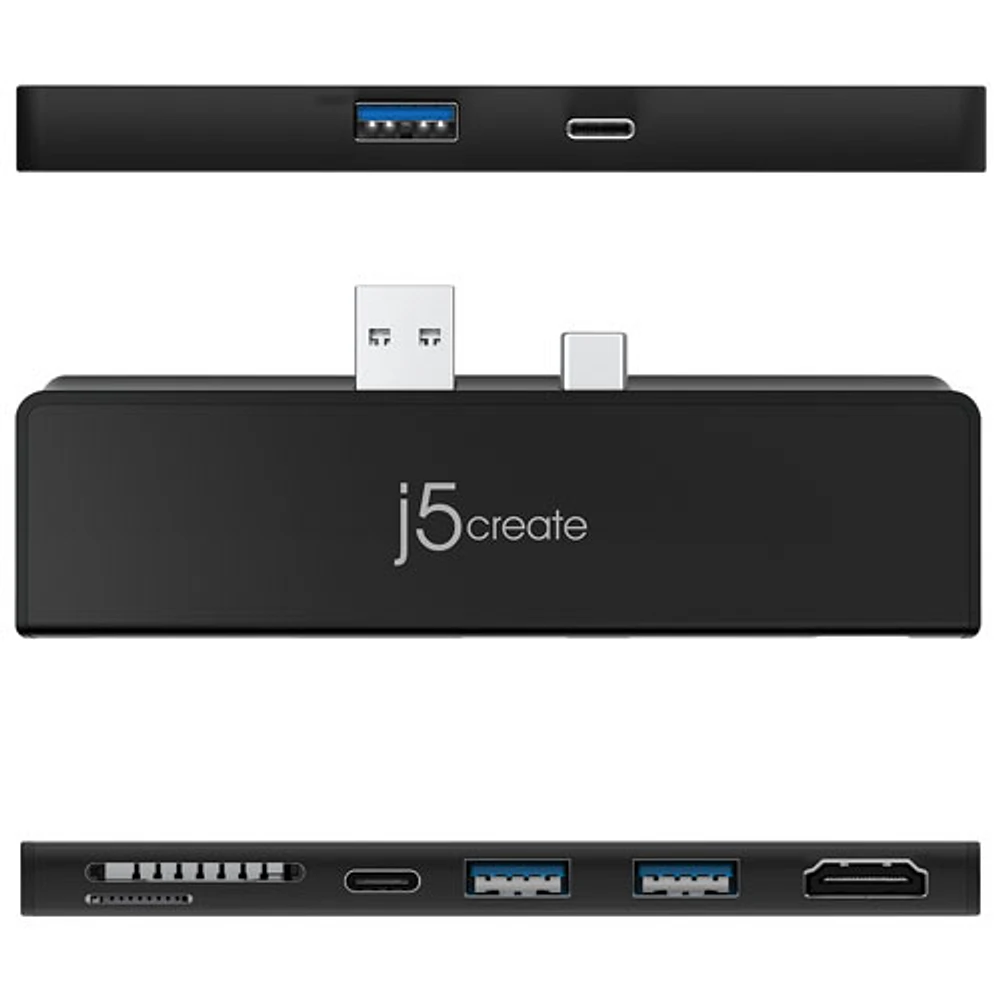 Mini station d'accueil UltraDrive 7-en-1 pour Surface Pro 7 de j5create (JCD324B)