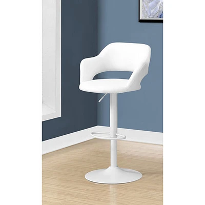 Tabouret de bar contemporain à hauteur de comptoir - Blanc