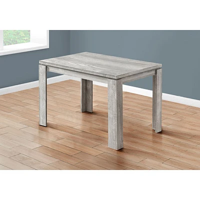 Table de salle à manger champêtre contemporaine à 4 places - Gris