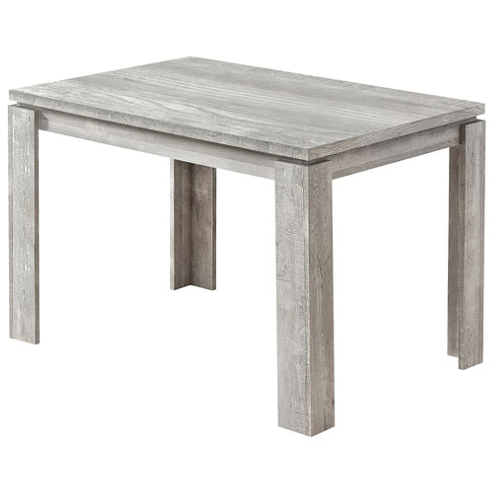 Farmhouse Contemporary 4-Seat Dining Table - Grey
