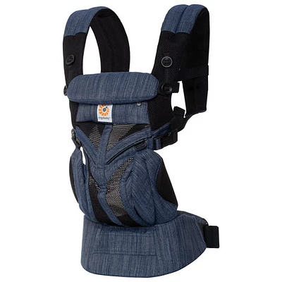 Porte-bébé en tissu maillé aéré à quatre positions Omni 360 Cool Air Mesh d'Ergobaby - Indigo
