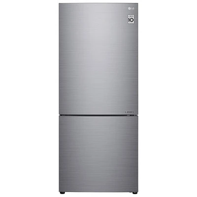 Réfrigérateur congélat. inférieur profondeur comptoir 14,7 pi³ 28 po LG (LBNC15251V)-Argenté platine