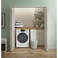GE 2.8 Cu. Ft. Electric Washer & Dryer Combo (GFQ14ESSNWW) - White