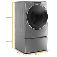 Whirlpool 7.4 Cu. Ft. Electric Steam Dryer (YWED8620HC) - Chrome Shadow