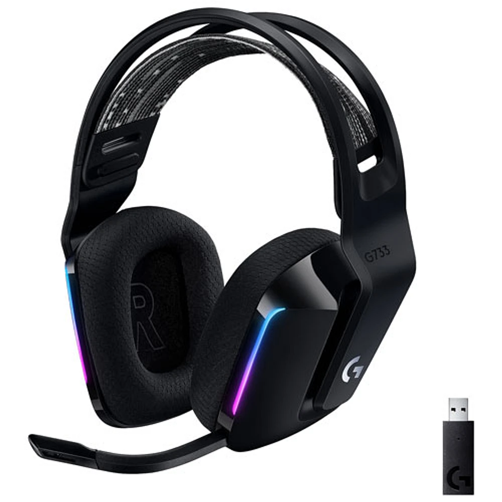 Logitech G733 LIGHTSPEED RGB Wireless Gaming Headset - Black