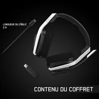 ASTRO Gaming A20 Gen 2 Wireless Gaming Headset with Microphone for PS5 / PS4 - White/Blue