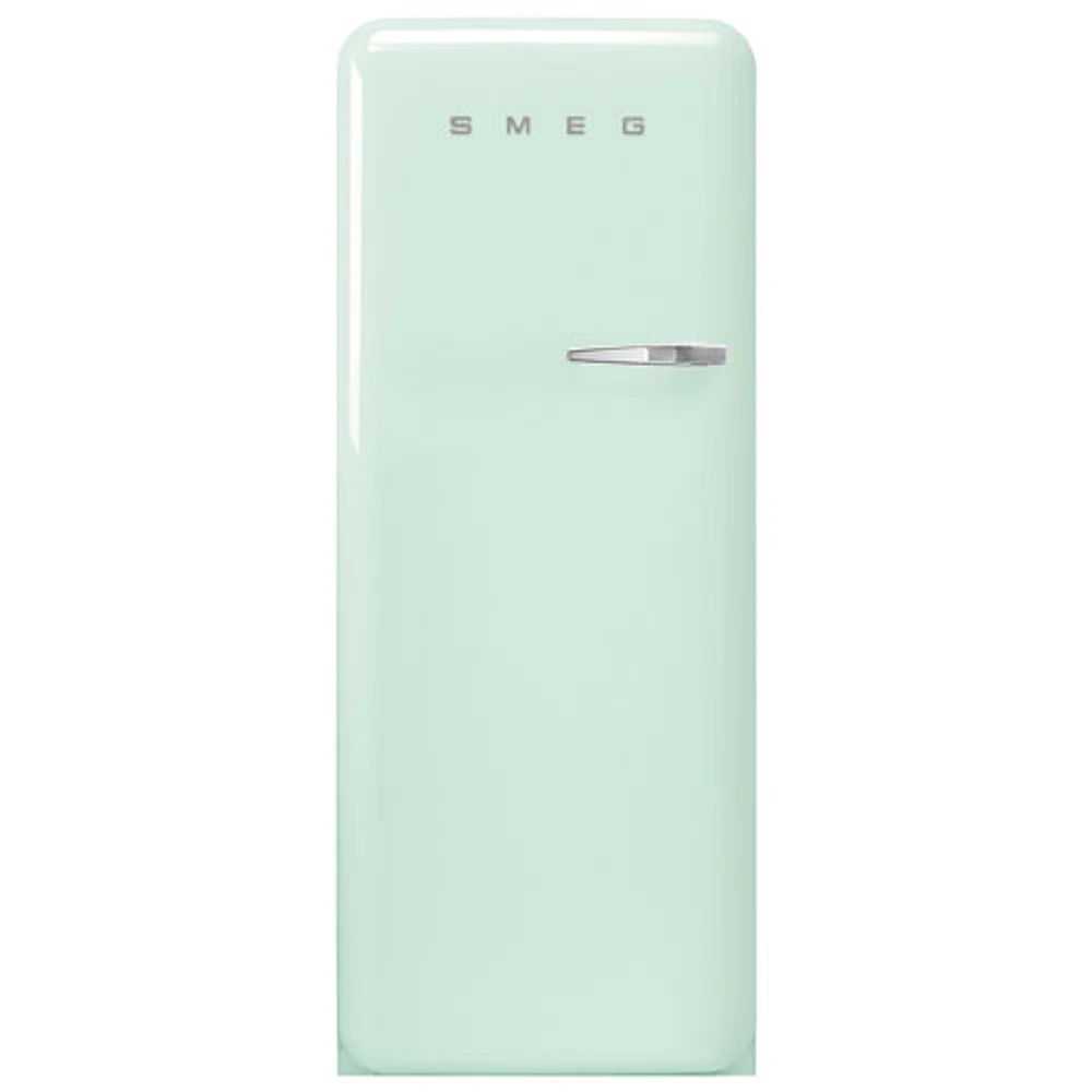 Réfrigérateur à une porte 9,2 pi³ 24 po de style années 50 de Smeg (FAB28ULPG3) - Vert pastel