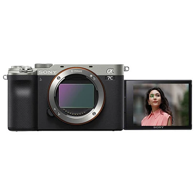 Appareil photo sans miroir plein format Alpha 7C de Sony (boîtier seulement) - Argenté