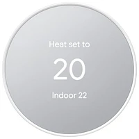 Google Nest Wi-Fi Smart Thermostat - Snow
