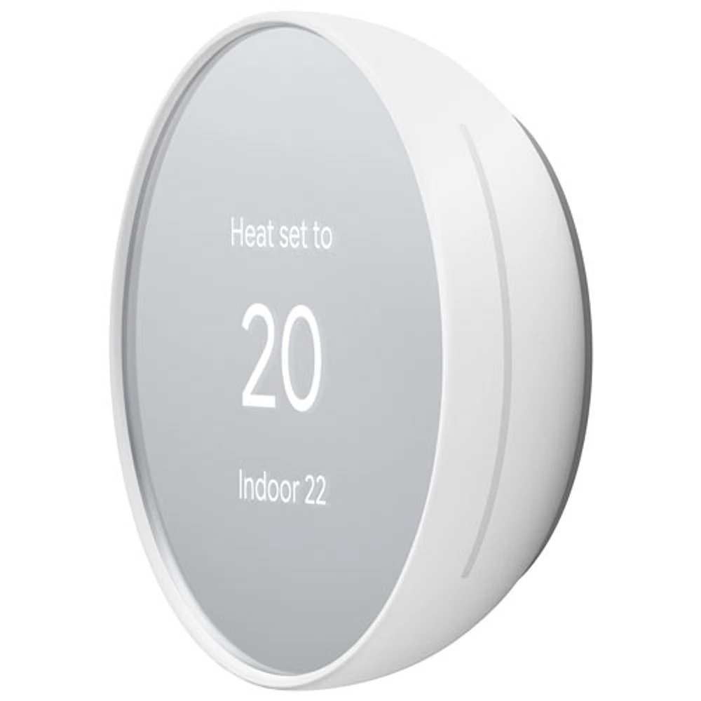 Google Nest Wi-Fi Smart Thermostat - Snow