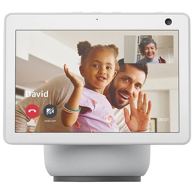 Echo Show 10 d'Amazon avec Alexa - Blanc glacier