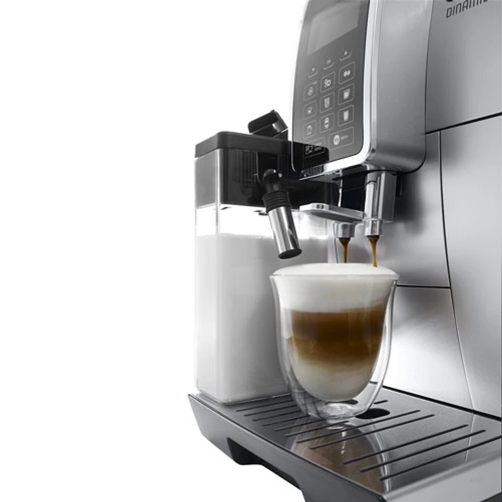 De'Longhi Dinamica Automatic Espresso Machine with LatteCrema Milk Frother - Stainless Steel