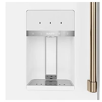 Café 36" 27.8 Cu. Ft. French Door Refrigerator w/ Water & Ice Dispenser (CVE28DP4NW2) - Matte White