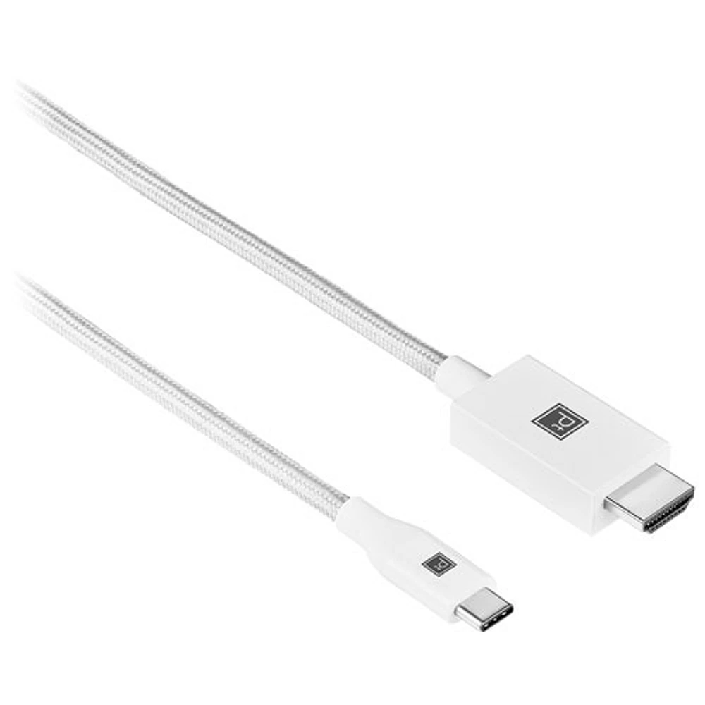 Câble USB-C à HDMI 4K de 2 m (6,5 pi) de Platinum - Blanc - Seulement à Best Buy