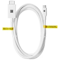 Câble USB-C à HDMI 4K de 2 m (6,5 pi) de Platinum - Blanc - Seulement à Best Buy