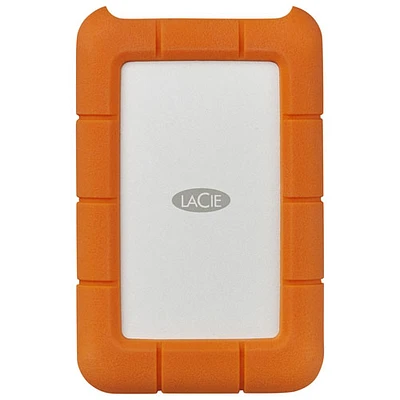 LaCie Rugged 5TB USB-C Portable External Hard Drive for PC/Mac (STFR5000800) - Orange