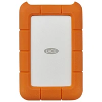 LaCie Rugged 5TB USB-C Portable External Hard Drive for PC/Mac (STFR5000800) - Orange