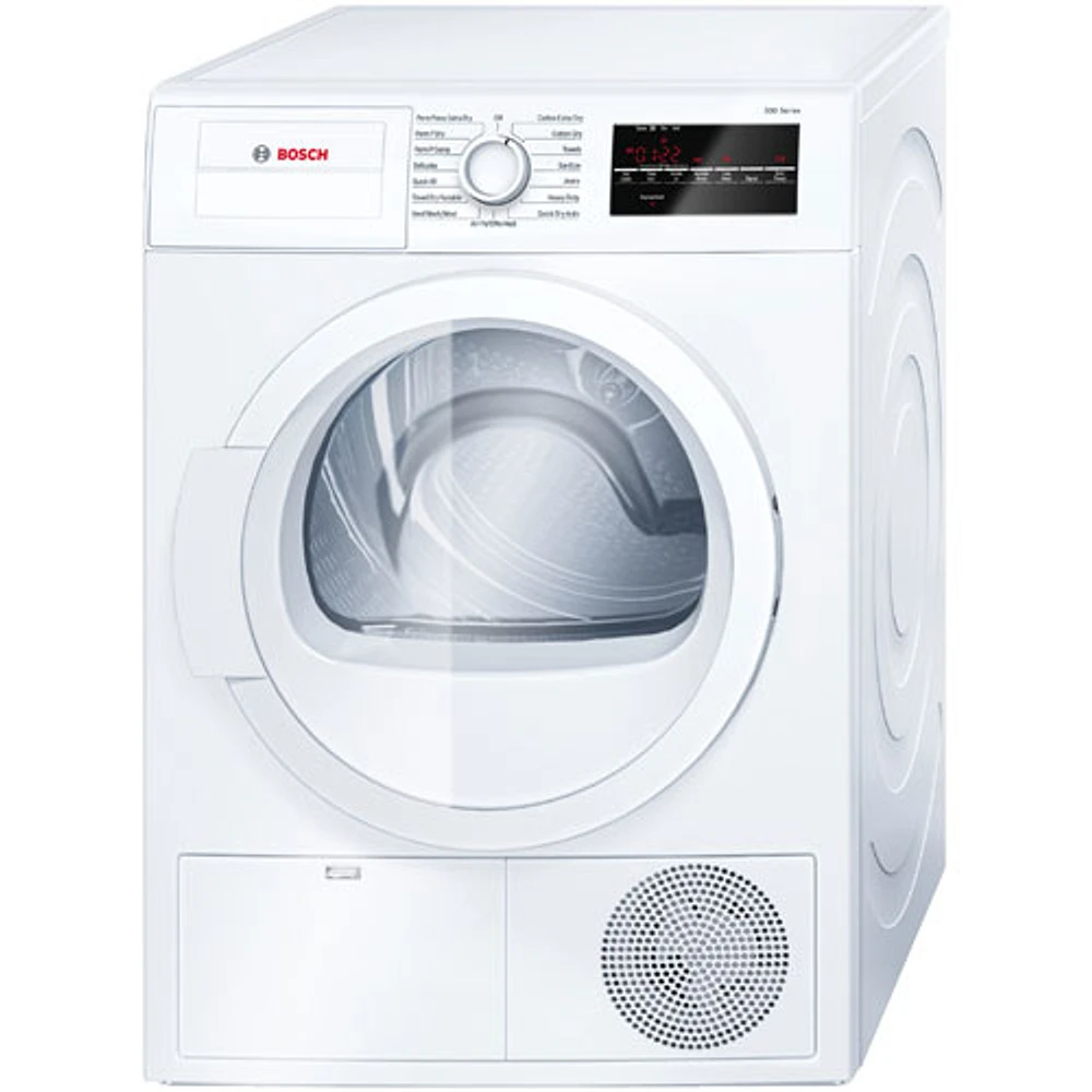 Sécheuse condensateur électrique de 4 pi³ série 300 de Bosch (WTG86403UC) - Blanc