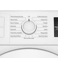 Sécheuse condensateur électrique de 4 pi³ série 300 de Bosch (WTG86403UC) - Blanc