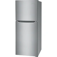 Frigidaire 24" 10.1 Cu. Ft. Top Freezer Refrigerator (FFET1022UV) - Brushed Steel