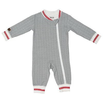 Juddlies Cottage Cotton Jumpsuit - Newborn - Driftwood Grey
