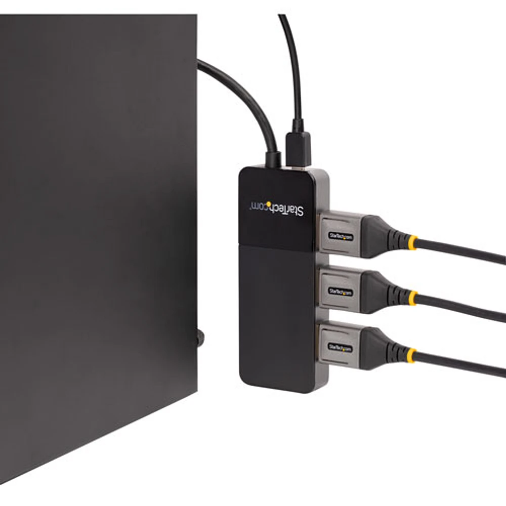 Concentrateur MST USB de StarTech pour trois moniteurs 4K (MST14DP123DP)