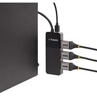 Concentrateur MST USB de StarTech pour trois moniteurs 4K (MST14DP123DP)