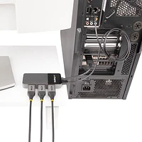 Concentrateur MST USB de StarTech pour trois moniteurs 4K (MST14DP123DP)