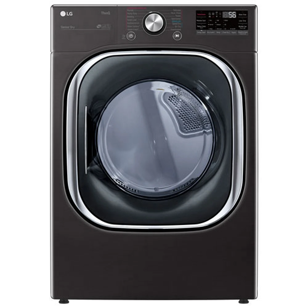 LG 7.4 Cu. Ft. Electric Steam Dryer (DLEX4500B) - Black Steel - Open Box - Perfect Condition