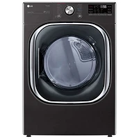 LG 7.4 Cu. Ft. Electric Steam Dryer (DLEX4500B) - Black Steel - Open Box - Perfect Condition