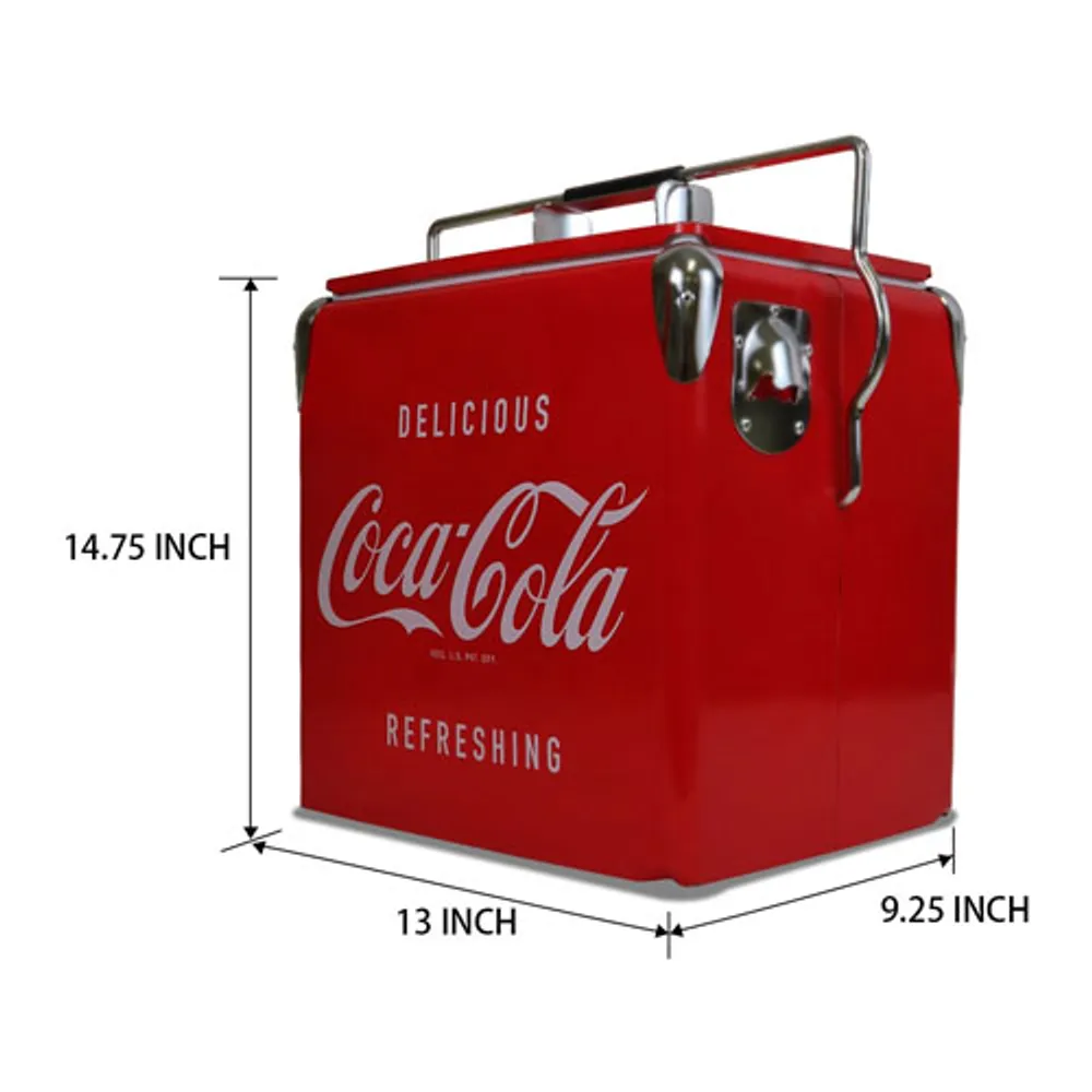Glacière de Coca-Cola de 0,47 pi³ (CCVIC-13) - Rouge