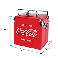 Glacière de Coca-Cola de 0,47 pi³ (CCVIC-13) - Rouge