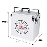 Coors Light 0.47 Cu. Ft. Ice Chest Cooler (CLVIC-13) - Grey