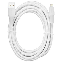 Insignia 3m (10 ft.) Braided Lightning to USB-A Cable - Moon Grey