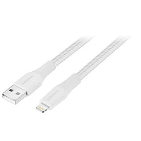 Insignia 3m (10 ft.) Braided Lightning to USB-A Cable - Moon Grey