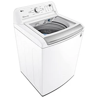 LG 5.8 Cu. Ft. High Efficiency Top Load Washer (WT7150CW) - White