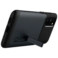 Étui rigide ajusté Slim Armor de Spigen pour Galaxy S20 de Samsung - Ardoise métallique