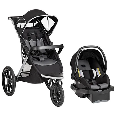 Evenflo Victory Plus Jogging Stroller with LiteMax Infant Car Seat - Black